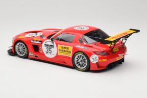 Mercedes SLS AMG GT3 #35 T. Heyer / T. Jager 24 Hours of Spa 2011 Minichamps 1:18 B66960196 Metal - imaginea 5 din 6