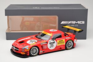 Mercedes SLS AMG GT3 #35 T. Heyer / T. Jager 24 Hours of Spa 2011 Minichamps 1:18 B66960196 Metal - imaginea 6 din 6