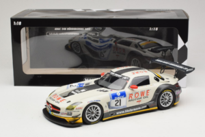 Mercedes SLS AMG GT3 #21 Rowe Racing M. Zehe / M. Hartung ADAC 24h Nurburgring 2012 Minichamps 1:18 151123121 Metal - imaginea 6 din 6