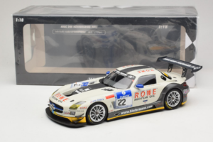 Mercedes SLS AMG GT3 #22 Rowe Racing R. Graf / M. Seyffarth ADAC 24h Nurburgring 2012 Minichamps 1:18 151123122 Metal - imaginea 6 din 6