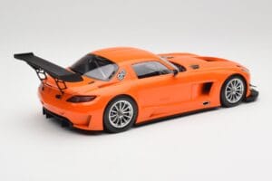 Mercedes SLS AMG GT3 C197 Street Portocaliu Minichamps 1:18 151113105 Metal - imaginea 2 din 6