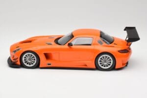 Mercedes SLS AMG GT3 C197 Street Portocaliu Minichamps 1:18 151113105 Metal - imaginea 3 din 6