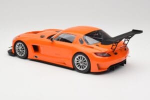 Mercedes SLS AMG GT3 C197 Street Portocaliu Minichamps 1:18 151113105 Metal - imaginea 5 din 6