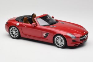 Mercedes SLS AMG R197 Roadster Le Mans Roșu Minichamps 1:18 100039030 Metal - imaginea 6 din 8