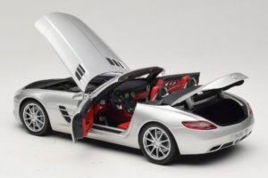 Mercedes SLS AMG Roadster Iridium Argintiu Minichamps 1:18 B66960078 Metal - imaginea 5 din 8
