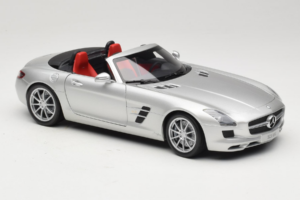 Mercedes SLS AMG Roadster Iridium Argintiu Minichamps 1:18 B66960078 Metal - imaginea 6 din 8