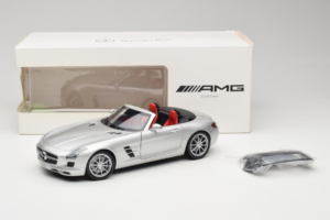 Mercedes SLS AMG Roadster Iridium Argintiu Minichamps 1:18 B66960078 Metal - imaginea 8 din 8