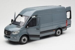 Mercedes Sprinter W907 Albastru-Gri Norev 1:18 183423 Metal - imaginea 2 din 7