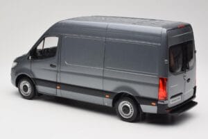 Mercedes Sprinter W907 Furgon Selenite Grey Metallic Norev 1:18 B66004163 Metal - imaginea 7 din 8