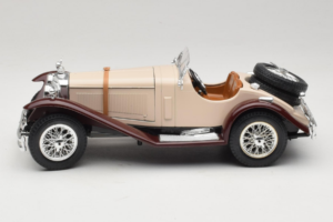Mercedes SSK Bej & Roșu Închis Bburago 1:18 3009-M4 Metal - imaginea 3 din 6
