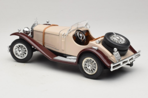 Mercedes SSK Bej & Roșu Închis Bburago 1:18 3009-M4 Metal - imaginea 5 din 6
