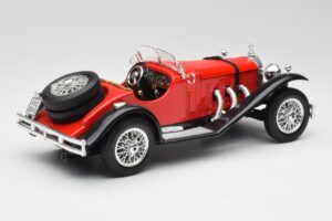 Mercedes SSK Roșu & Negru Bburago 1:18 3009-M1 Metal - imaginea 2 din 6
