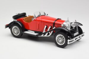 Mercedes SSK Roșu & Negru Bburago 1:18 3009-M1 Metal - imaginea 4 din 6