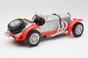 Mercedes SSK Argintiu & Roșu Bburago 1:18 3009-M2 Metal - imaginea 2 din 6
