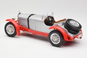 Mercedes SSK Argintiu & Roșu Bburago 1:18 3009-M2 Metal - imaginea 5 din 6