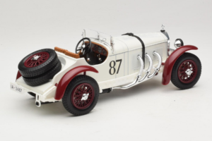 Mercedes SSKL #87 R. Caracciola Alb 1931 Bburago 1:18 3002-P1 Metal - imaginea 2 din 6
