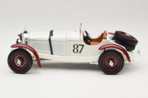 Mercedes SSKL #87 R. Caracciola Alb 1931 Bburago 1:18 3002-P1 Metal - imaginea 3 din 6