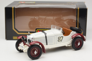 Mercedes SSKL #87 R. Caracciola Alb 1931 Bburago 1:18 3002-P1 Metal - imaginea 6 din 6