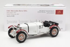Mercedes SSKL R. Caracciola / W. Sebastian Mille Miglia Winner 1931 CMC 1:18 M-055 Metal - imaginea 6 din 6