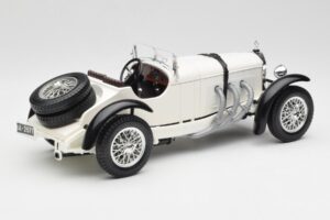 Mercedes SSKL Alb Bburago 1:18 3002 Metal - imaginea 3 din 8