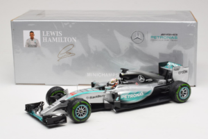 Mercedes W06 #44 L. Hamilton Mercedes AMG Petronas United States Grand Prix Winner World Champion 2015 Minichamps 1:18 110150 - imaginea 7 din 7