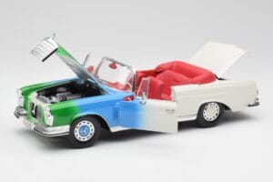 Mercedes 280SE W108 Tricolor Maisto 1:18 56014 Metal - imaginea 2 din 8