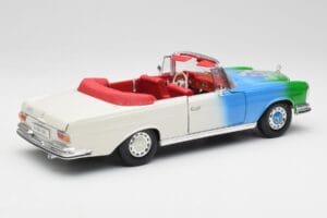 Mercedes 280SE W108 Tricolor Maisto 1:18 56014 Metal - imaginea 3 din 8