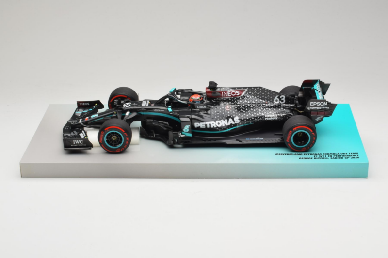 Mercedes W11 #63 G. Russell Mercedes AMG Petronas Sakhir Grand Prix 2020 Minichamps 1:18 113201663 Rășină