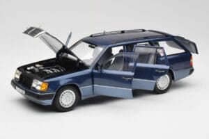 Mercedes 300D W124 T-Modell Nautical Albastru Norev 1:18 183962 Metal - imaginea 2 din 8