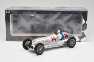 Mercedes W125 #14 Daimler-Benz AG M. von Brauchitsch 2nd Place German GP 1937 Minichamps 1:18 155373114 Metal - imaginea 6 din 6