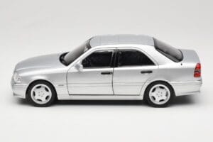 Mercedes C36 AMG W202 Silver Metallic Norev 1:18 183380 Metal - imaginea 4 din 8