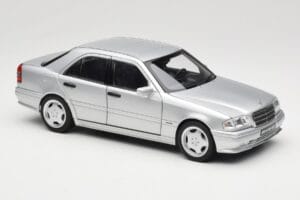 Mercedes C36 AMG W202 Silver Metallic Norev 1:18 183380 Metal - imaginea 6 din 8