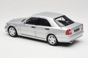Mercedes C36 AMG W202 Silver Metallic Norev 1:18 183380 Metal - imaginea 7 din 8