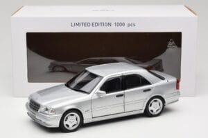 Mercedes C36 AMG W202 Silver Metallic Norev 1:18 183380 Metal - imaginea 8 din 8
