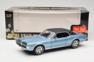 Mercury Cougar XR-7 Albastru Sun Star 1:18 1562 Metal - imaginea 8 din 8