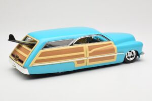 Mercury Merc Woodie Albastru Hot Wheels 1:18 27806 Metal - imaginea 3 din 8