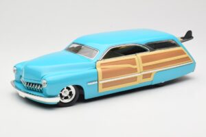 Mercury Merc Woodie Albastru Hot Wheels 1:18 27806 Metal