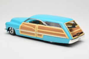 Mercury Merc Woodie Albastru Hot Wheels 1:18 27806 Metal - imaginea 7 din 8