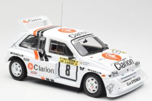 MG Metro 6R4 #8 P. Eklund / D. Whittock Rally Finland 1986 Sun Star 1:18 5536 Metal - imaginea 6 din 8