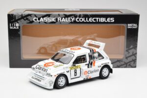 MG Metro 6R4 #8 P. Eklund / D. Whittock Rally Finland 1986 Sun Star 1:18 5536 Metal - imaginea 8 din 8
