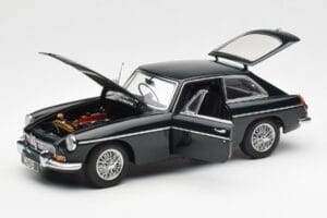 MGB GT Mk2 Coupe Racing Verde AUTOart 1:18 76602 Metal - imaginea 2 din 8