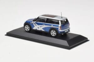 Mini Clubman R55 Cooper S Blue Metallic Onitsuka Tiger Minichamps 1:43 403138676 Metal - imaginea 3 din 4