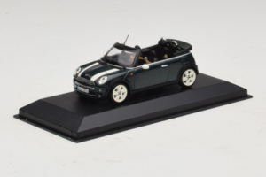 Mini Cooper Cabriolet Verde Cu Dungă Albă Minichamps 1:43 80420309093-R1 Metal - imaginea 2 din 5