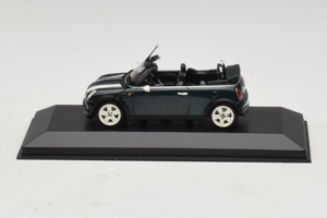 Mini Cooper Cabriolet Verde Cu Dungă Albă Minichamps 1:43 80420309093-R1 Metal
