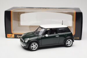 Mini Cooper Mk7 Verde Maisto 1:18 7271336 Metal - imaginea 8 din 8