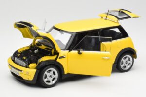 Mini Cooper One R50 Pachet Aerodinamic Galben Kyosho 1:18 80430148553 Metal - imaginea 2 din 8