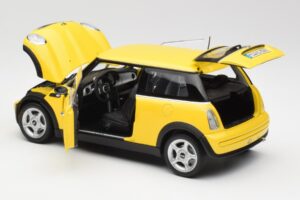 Mini Cooper One R50 Pachet Aerodinamic Galben Kyosho 1:18 80430148553 Metal - imaginea 5 din 8