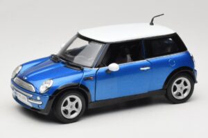 Mini Cooper R50 Albastru cu Acoperiș Alb Mondo Motors 1:18 MINI004 Metal