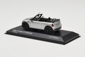 Mini Cooper S R57 Cabriolet Argintiu Minichamps 1:43 431138830 Metal - imaginea 3 din 6