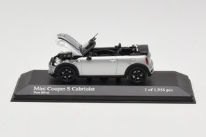Mini Cooper S R57 Cabriolet Argintiu Minichamps 1:43 431138830 Metal - imaginea 5 din 6